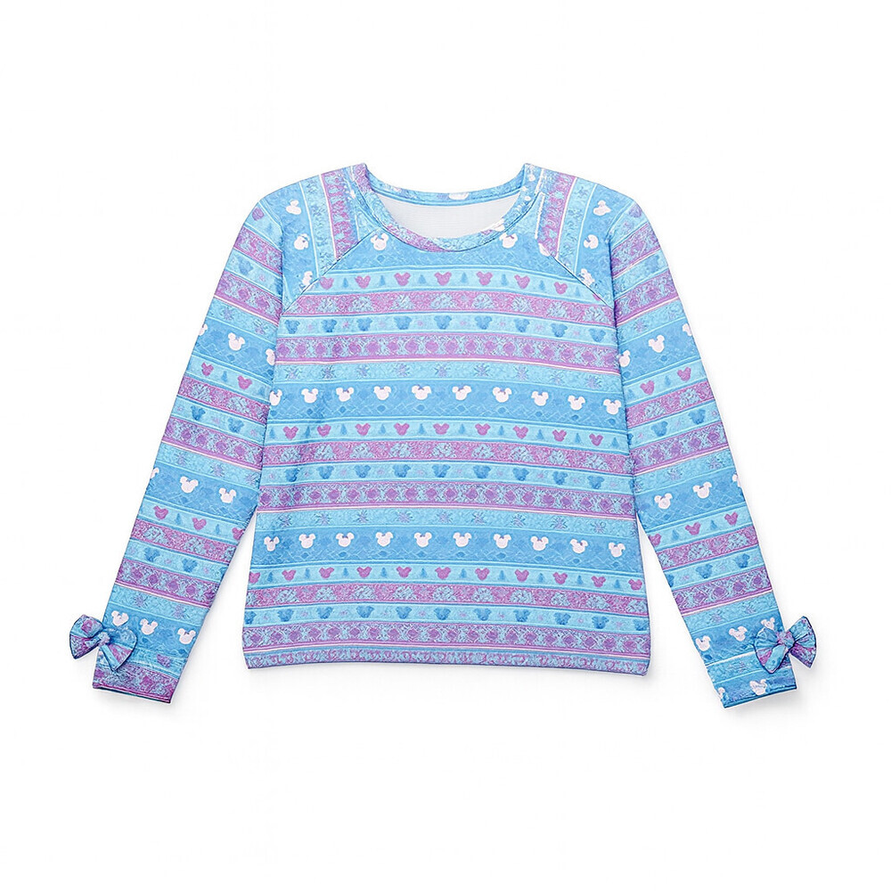 Chaser Mickey Mouse Fair Isle Sweater Kids Girl's 14 Blue Knit Pullover RED474